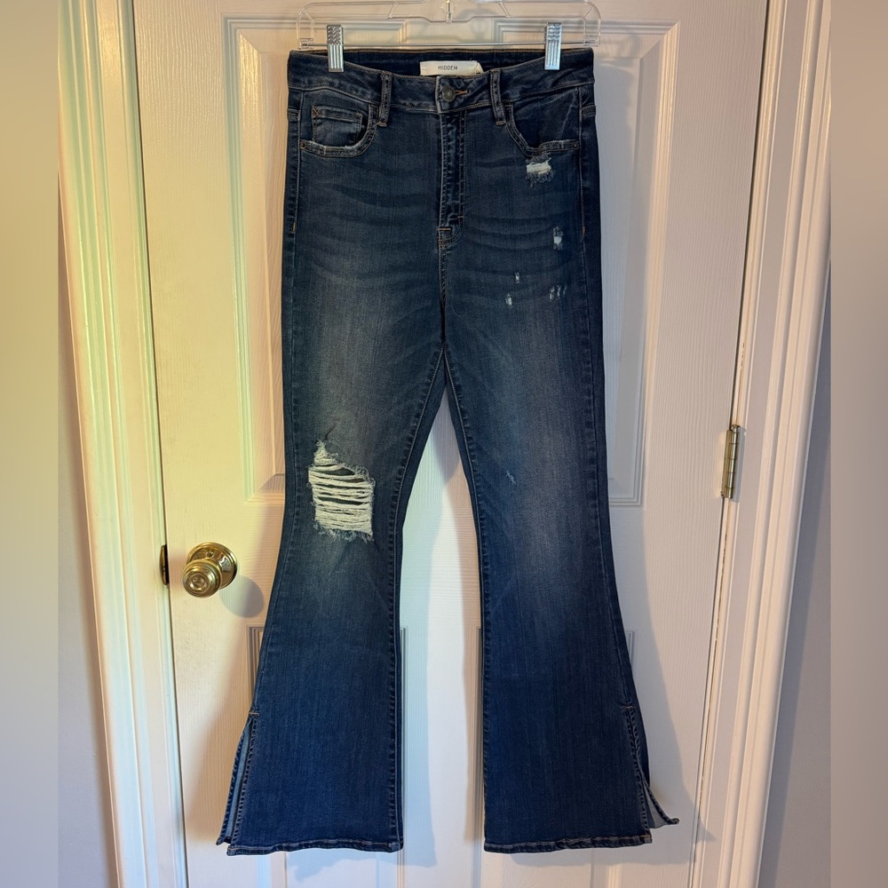 Hidden Dark Wash Flare Jeans